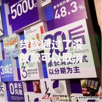 贷款通过了没放款可以取消吗,简单汇总5个教育分期贷款平台
