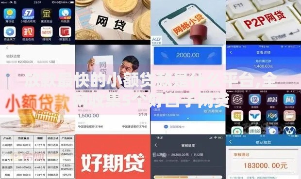 放款最快的小额贷款是什么平台,全网收集5个好口子网贷