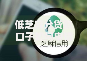 低芝麻分贷款口子如何申请？正规渠道深度解析