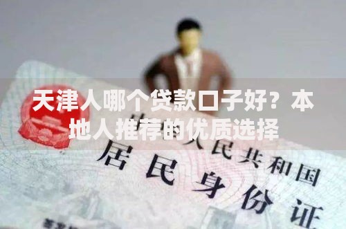 天津人哪个贷款口子好？本地人推荐的优质选择