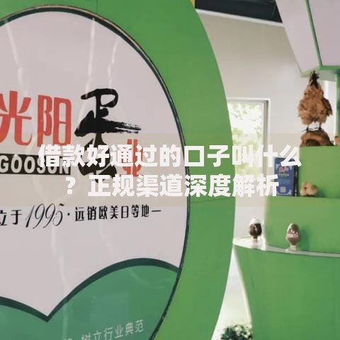 借款好通过的口子叫什么？正规渠道深度解析