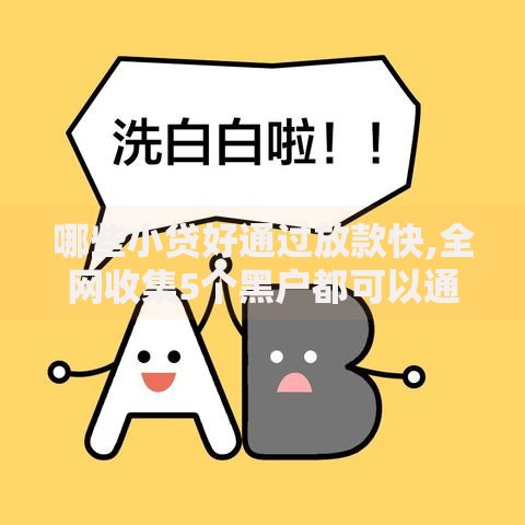 哪些小贷好通过放款快,全网收集5个黑户都可以通过的贷款平台
