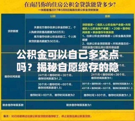 公积金可以自己多交点吗？揭秘自愿缴存的隐藏操作