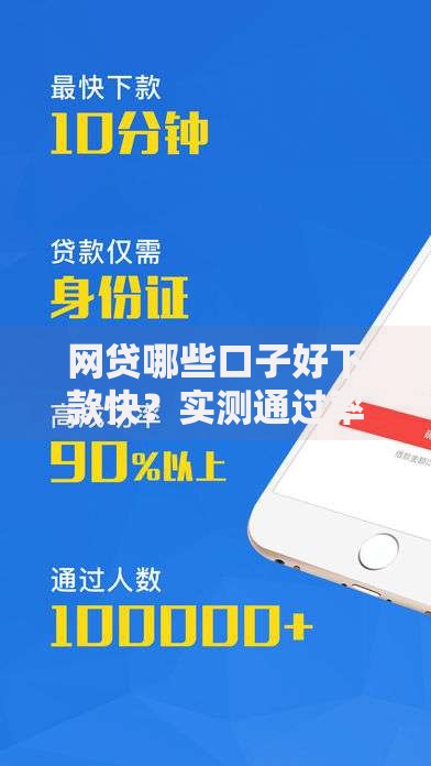 网贷哪些口子好下款快？实测通过率高的平台解析