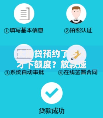 大期贷预约了多久才下额度？放款速度与流程关键点解析