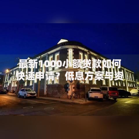最新1000小额贷款如何快速申请？低息方案与资质要求全解析