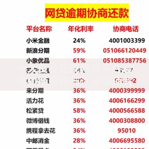 十大良心正规网贷平台逾期协商流程与注意事项解析