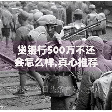贷银行500万不还会怎么样,真心推荐5个贷款平台投诉电话