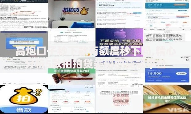 高炮口子秒下款有额度秒下吗,精心分析5款拍拍贷类似的贷款平台