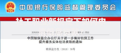社工职业新规定下如何申请低息贷款？