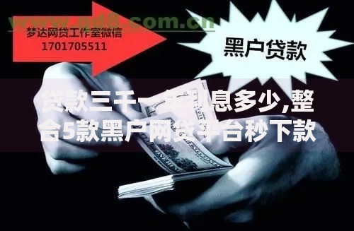 贷款三千一年利息多少,整合5款黑户网贷平台秒下款简单 贷款三千一年利息多少,整合5款黑户网贷平台秒下款简单