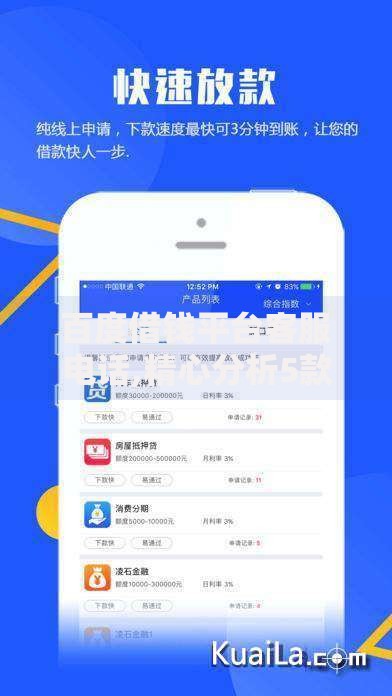 百度借钱平台客服电话,精心分析5款贷款软件不看征信