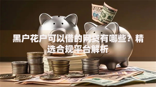 黑户花户可以借的网贷有哪些？精选合规平台解析