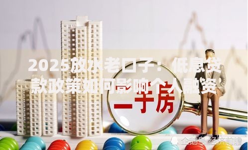 2025放水老口子：低息贷款政策如何影响个人融资？