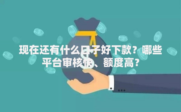 现在还有什么口子好下款？哪些平台审核快、额度高？