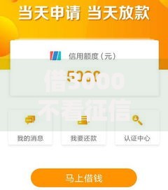 借3000不看征信的口子有哪些,简单汇总5个平台借款容易通过不看征信的