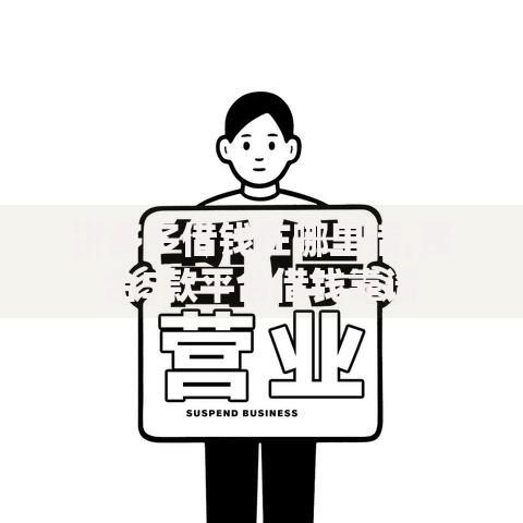 拼多多借钱在哪里借,整合5款平台借钱靠谱 拼多多借钱在哪里借,整合5款平台借钱靠谱