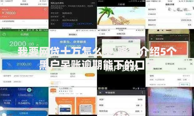 我要网贷十万怎么贷,隆重介绍5个黑户呆账逾期能下的口子 我要网贷十万怎么贷,隆重介绍5个黑户呆账逾期能下的口子