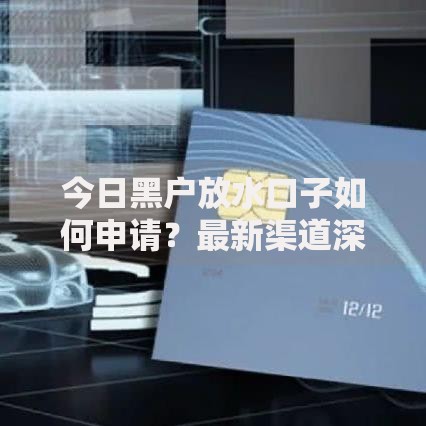 今日黑户放水口子如何申请？最新渠道深度解析