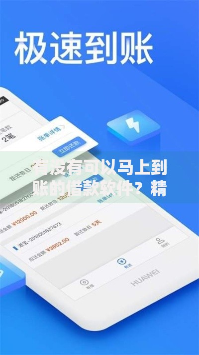 有没有可以马上到账的借款软件?精选正规平台解析 有没有可以马上到账的借款软件?精选正规平台解析
