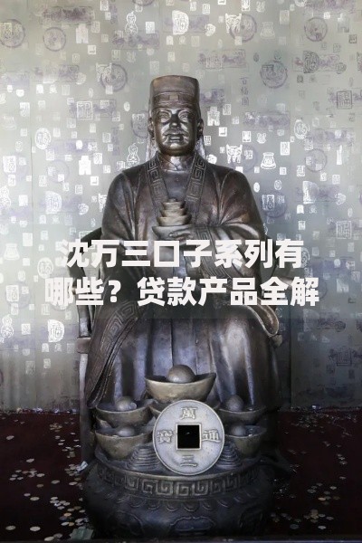 沈万三口子系列有哪些？贷款产品全解析