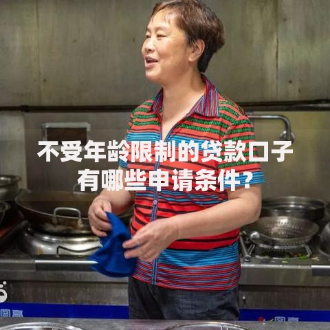 不受年龄限制的贷款口子有哪些申请条件？