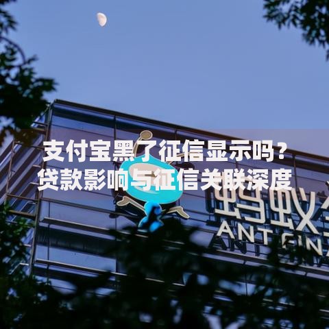 支付宝黑了征信显示吗？贷款影响与征信关联深度解析