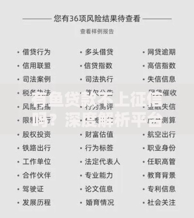 有鱼贷款不上征信吗？深度解析平台征信政策与风险提示