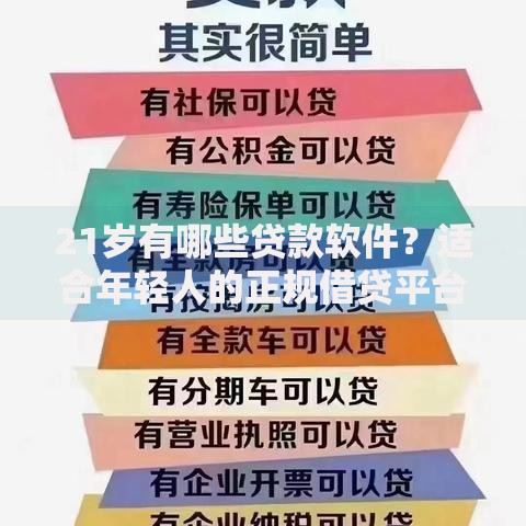 21岁有哪些贷款软件？适合年轻人的正规借贷平台推荐