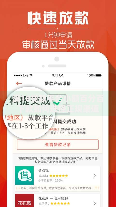 满18贷款平台小额百分百下款如何选择正规渠道
