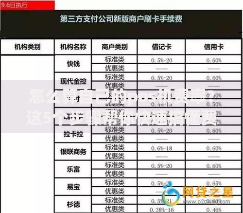 怎么算自己的pos机费率？这5个步骤帮你快速搞懂费用明细