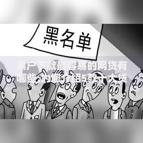 黑户下款最容易的网贷有哪些,为您介绍5款十大贷款平台排名不分先后