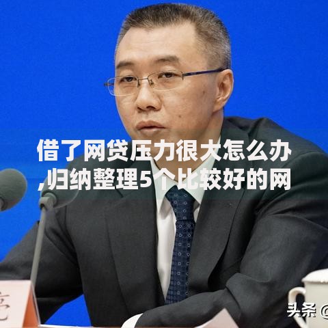 借了网贷压力很大怎么办,归纳整理5个比较好的网贷平台排名不分先后