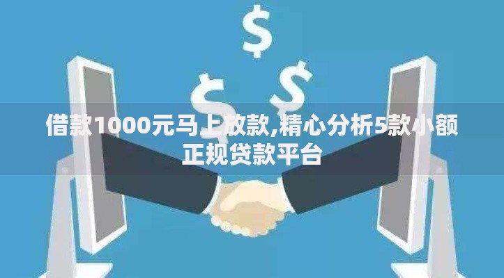 借款1000元马上放款,精心分析5款小额正规贷款平台