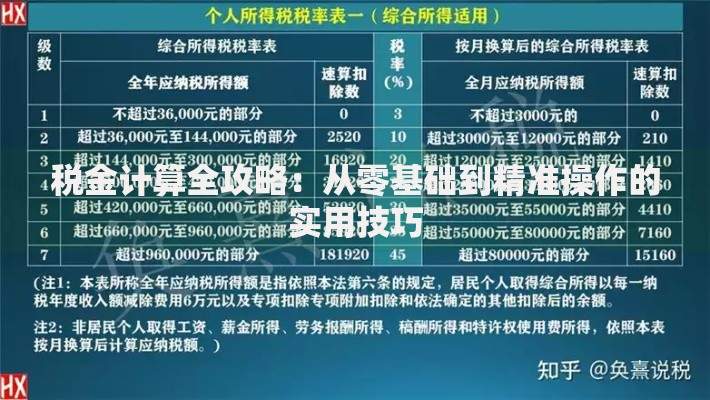 税金计算全攻略：从零基础到精准操作的实用技巧