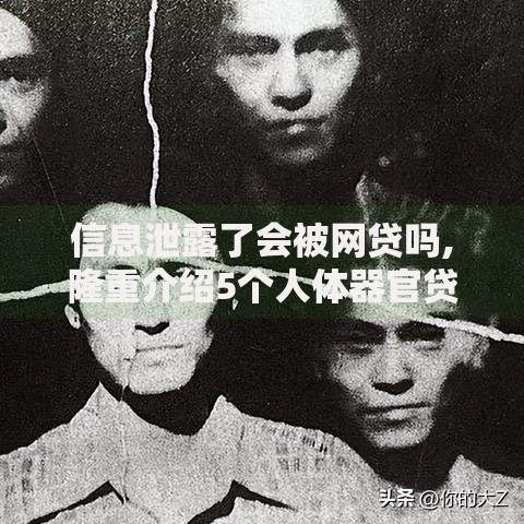 信息泄露了会被网贷吗,隆重介绍5个人体器官贷款平台