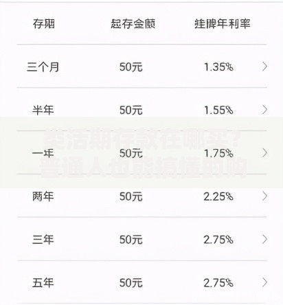 类活期存款在哪买？普通人也能搞懂的购买渠道指南