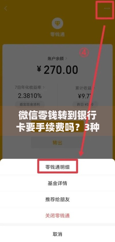 微信零钱转到银行卡要手续费吗?3种情况一定要提前看 微信零钱转到银行卡要手续费吗?3种情况一定要提前看