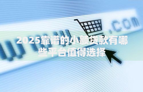 2025靠谱的小额贷款有哪些平台值得选择