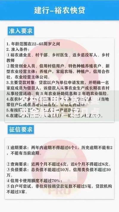 农村信用社贷款要求全解析：这几点条件你必须知道！