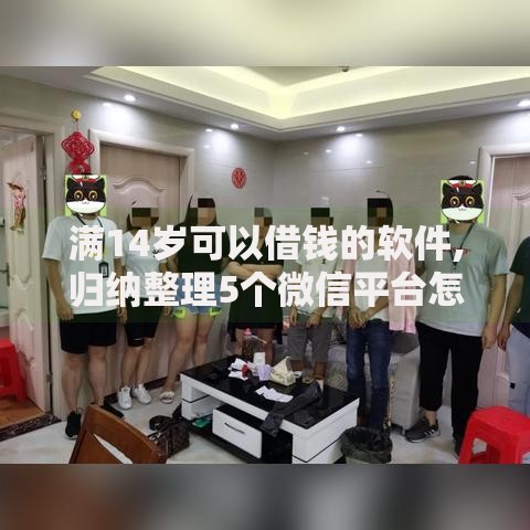 满14岁可以借钱的软件,归纳整理5个微信平台怎么借钱