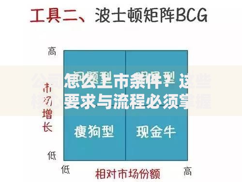 公司怎么上市条件？这些核心要求与流程必须掌握！