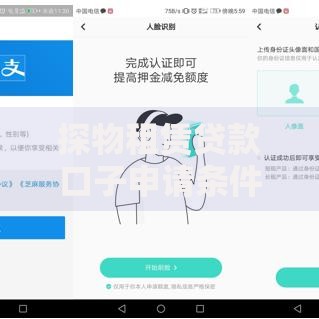 探物租赁贷款口子申请条件与流程全解析