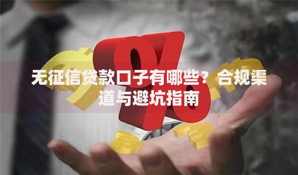 无征信贷款口子有哪些？合规渠道与避坑指南