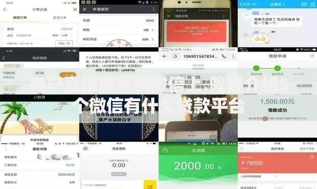 黑户直接放款到微信上,隆重介绍5个微信有什么贷款平台