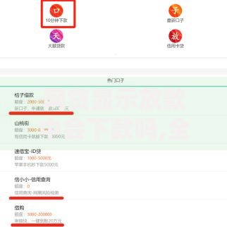 网贷显示放款中会下款吗,全网收集5个2025高炮口子秒下款免审核
