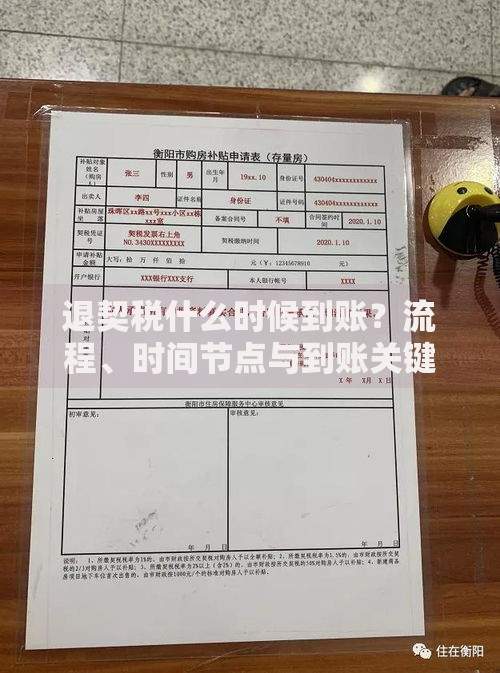 退契税什么时候到账？流程、时间节点与到账关键因素解析