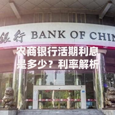 农商银行活期利息是多少？利率解析与实用存钱技巧