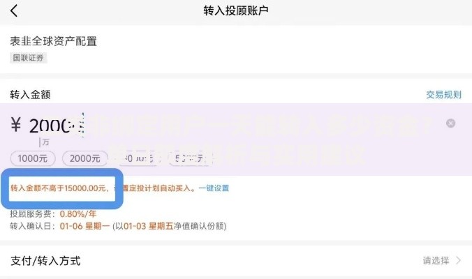 二类非绑定用户一天能转入多少资金？单日额度解析与实用建议