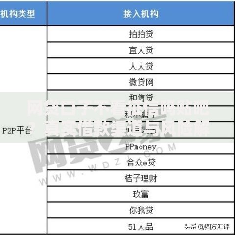 网贷口子不看征信吗贴吧？真实借款渠道与风险解析